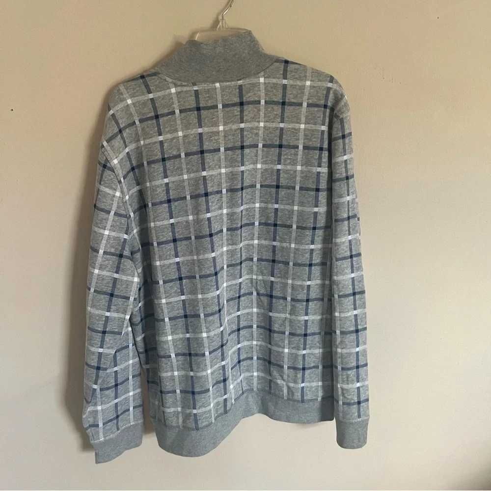 Vintage Nautica Sailing Gear Gray Checkered Sweatshirt Nautica Crewneck Size XL - Picture 6 of 12